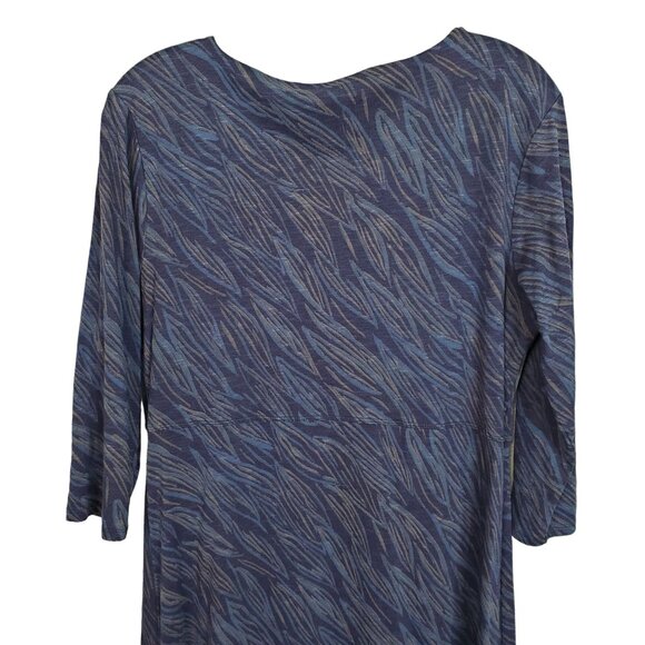 Horny Toad Size L Dress Rosa Linda Fulham A-line Ruched Pullover Organic Cotton - Picture 5 of 11